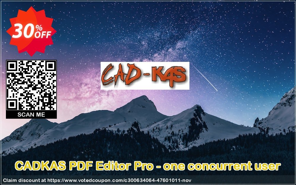 CADKAS PDF Editor Pro - one concurrent user Coupon Code Nov 2024, 30% OFF - VotedCoupon