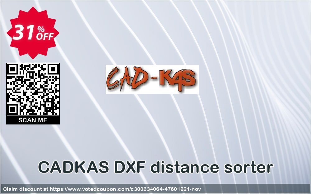 CADKAS DXF distance sorter Coupon, discount DXF distance sorter Super promo code 2024. Promotion: Super promo code of DXF distance sorter 2024