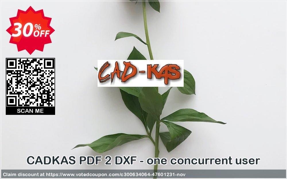 CADKAS PDF 2 DXF - one concurrent user Coupon, discount PDF 2 DXF - one concurrent user Staggering sales code 2024. Promotion: Staggering sales code of PDF 2 DXF - one concurrent user 2024