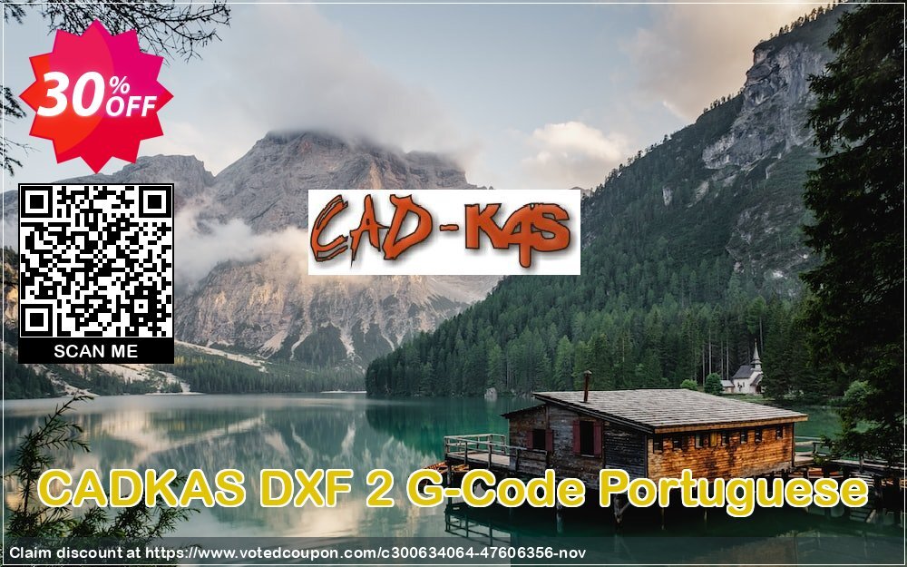 CADKAS DXF 2 G-Code Portuguese Coupon, discount DXF 2 G-Code Portuguese Awesome deals code 2024. Promotion: Awesome deals code of DXF 2 G-Code Portuguese 2024