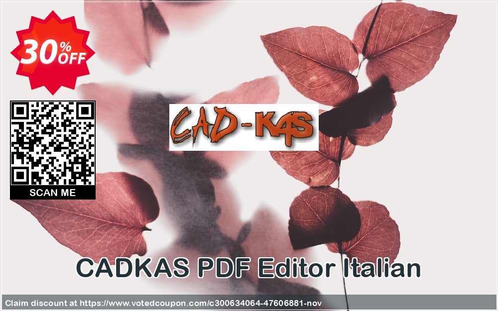 CADKAS PDF Editor Italian Coupon, discount PDF Editor Italian Big deals code 2024. Promotion: Big deals code of PDF Editor Italian 2024