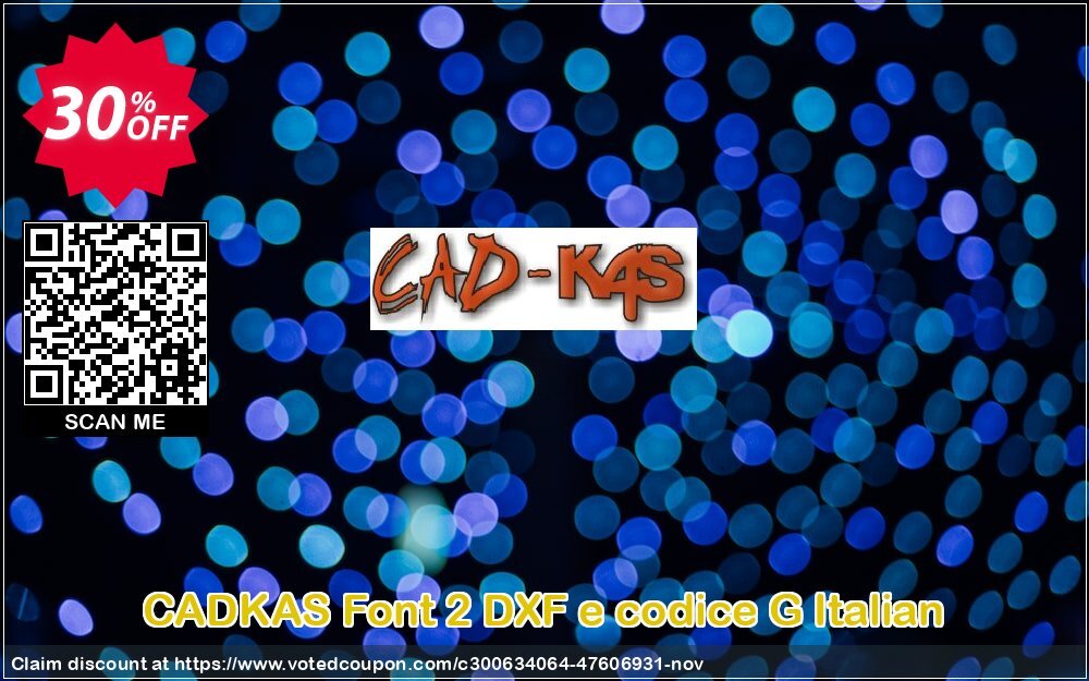 CADKAS Font 2 DXF e codice G Italian Coupon Code Nov 2024, 30% OFF - VotedCoupon