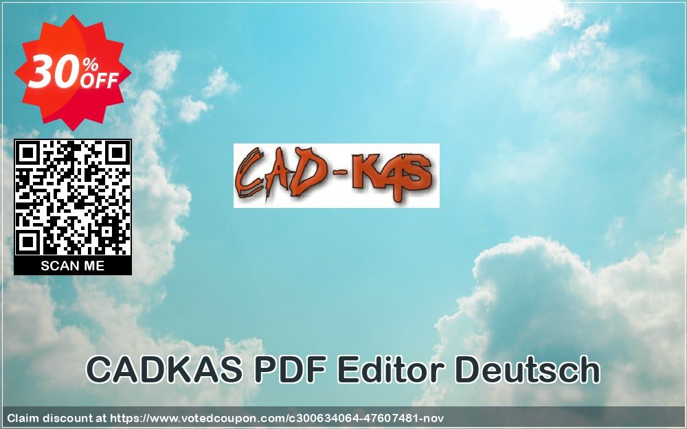 CADKAS PDF Editor Deutsch Coupon, discount PDF Editor Deutsch Special promotions code 2024. Promotion: Special promotions code of PDF Editor Deutsch 2024