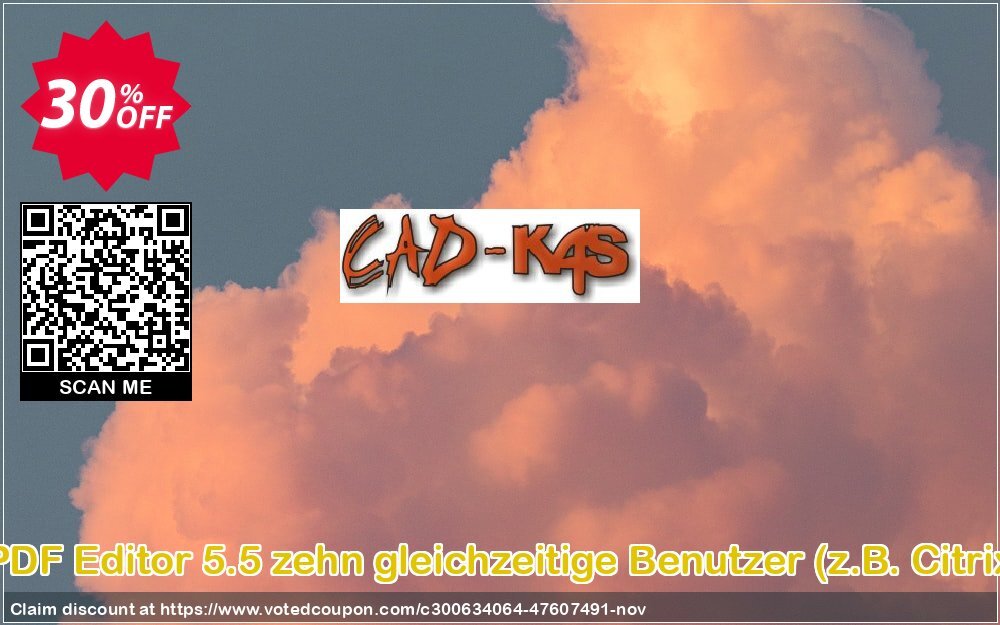 CADKAS PDF Editor 5.5 zehn gleichzeitige Benutzer, z.B. Citrix Deutsch Coupon, discount PDF Editor 5.5 zehn gleichzeitige Benutzer (z.B. Citrix) Deutsch Formidable offer code 2024. Promotion: Formidable offer code of PDF Editor 5.5 zehn gleichzeitige Benutzer (z.B. Citrix) Deutsch 2024