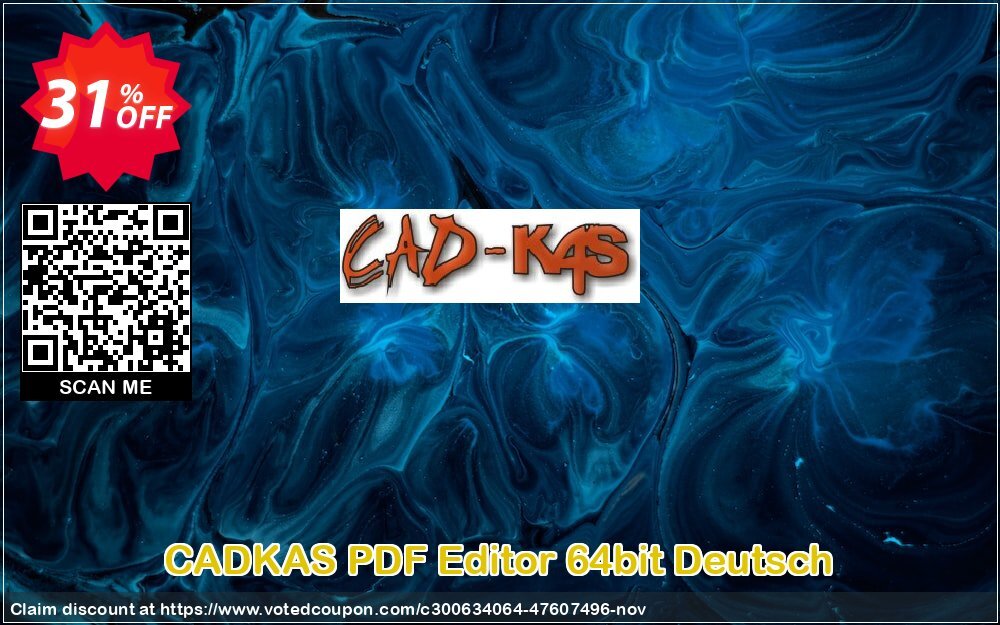 CADKAS PDF Editor 64bit Deutsch Coupon Code Nov 2024, 31% OFF - VotedCoupon