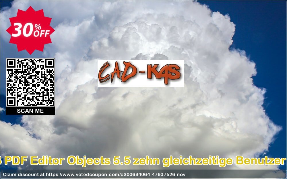 CADKAS PDF Editor Objects 5.5 zehn gleichzeitige Benutzer Deutsch Coupon Code Nov 2024, 30% OFF - VotedCoupon