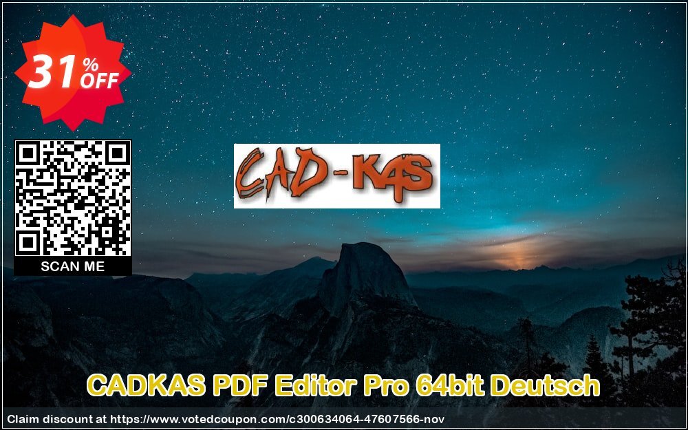 CADKAS PDF Editor Pro 64bit Deutsch Coupon Code Nov 2024, 31% OFF - VotedCoupon