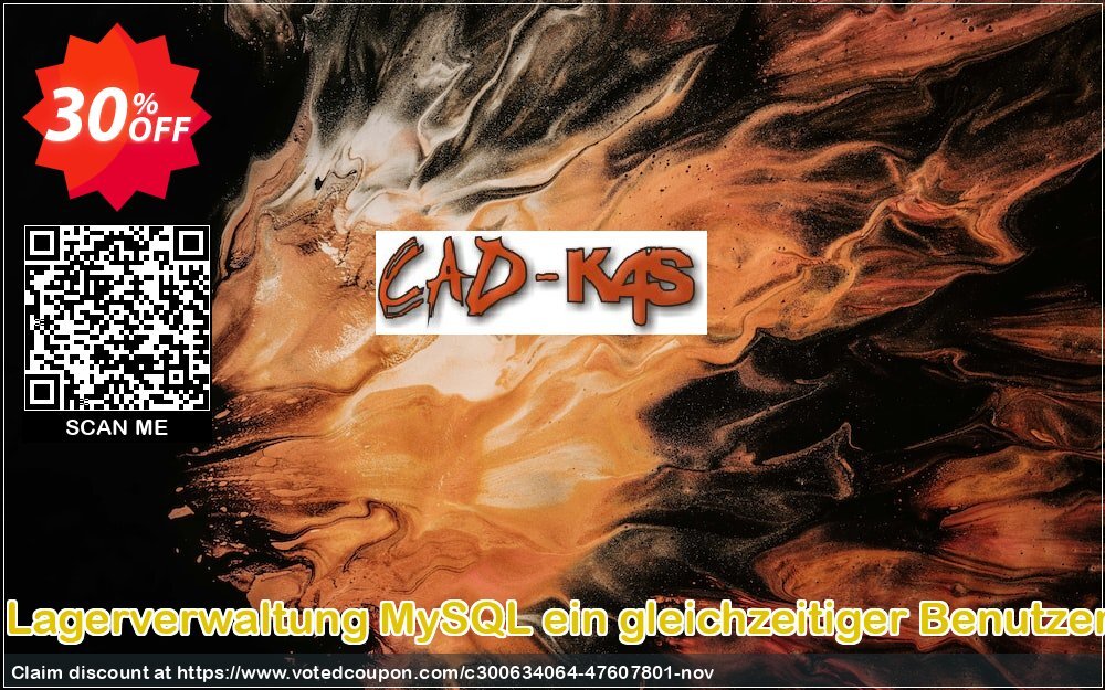 CADKAS Lagerverwaltung MySQL ein gleichzeitiger Benutzer Deutsch Coupon Code Nov 2024, 30% OFF - VotedCoupon