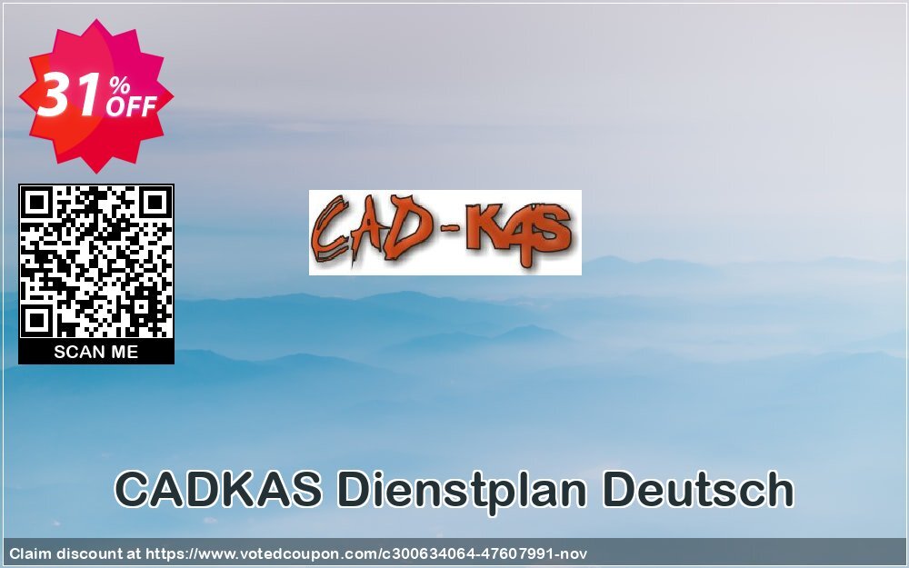 CADKAS Dienstplan Deutsch Coupon, discount Dienstplan Deutsch Amazing discounts code 2024. Promotion: Amazing discounts code of Dienstplan Deutsch 2024