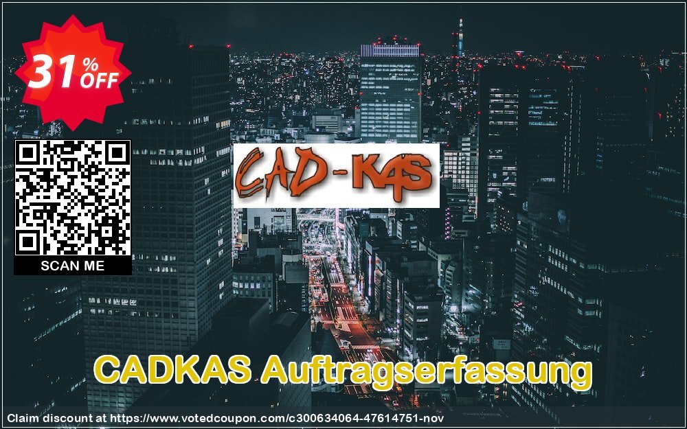 CADKAS Auftragserfassung Coupon, discount Auftragserfassung Awesome discount code 2024. Promotion: Awesome discount code of Auftragserfassung 2024