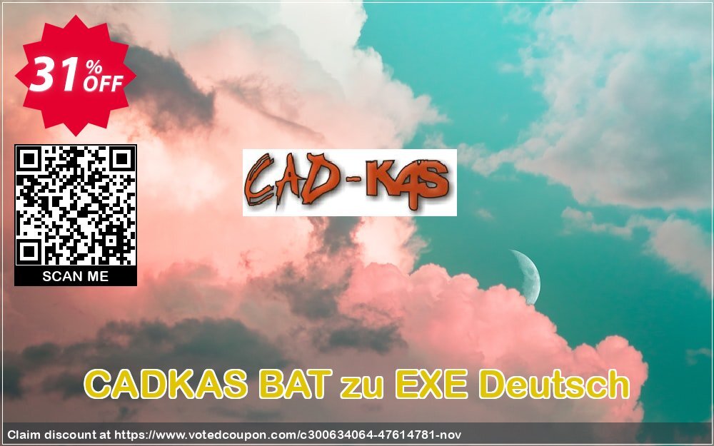 CADKAS BAT zu EXE Deutsch Coupon Code Nov 2024, 31% OFF - VotedCoupon