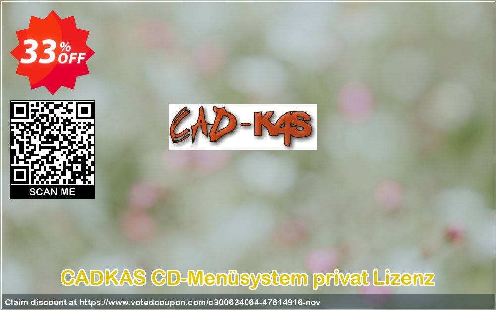 CADKAS CD-Menüsystem privat Lizenz Coupon, discount CD-Menüsystem privat Lizenz Staggering sales code 2024. Promotion: Staggering sales code of CD-Menüsystem privat Lizenz 2024