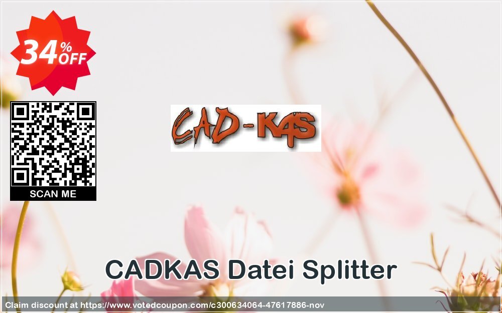 CADKAS Datei Splitter Coupon, discount Datei Splitter Impressive offer code 2024. Promotion: Impressive offer code of Datei Splitter 2024