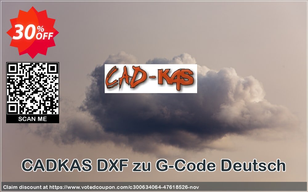 CADKAS DXF zu G-Code Deutsch Coupon Code Nov 2024, 30% OFF - VotedCoupon