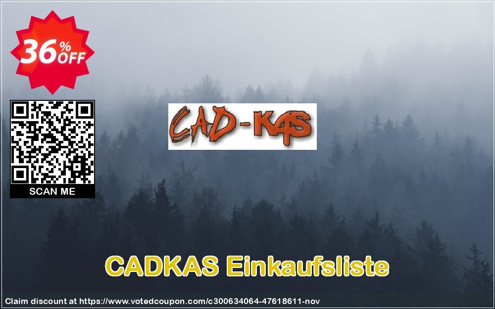 CADKAS Einkaufsliste Coupon, discount Einkaufsliste Big promotions code 2024. Promotion: Big promotions code of Einkaufsliste 2024