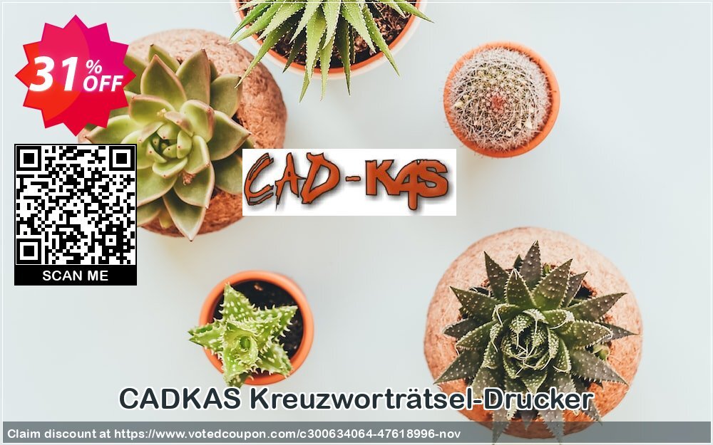 CADKAS Kreuzworträtsel-Drucker Coupon Code Nov 2024, 31% OFF - VotedCoupon