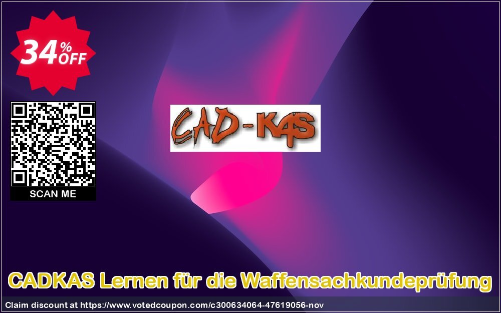 CADKAS Lernen für die Waffensachkundeprüfung Coupon, discount Lernen für die Waffensachkundeprüfung Staggering discount code 2024. Promotion: Staggering discount code of Lernen für die Waffensachkundeprüfung 2024