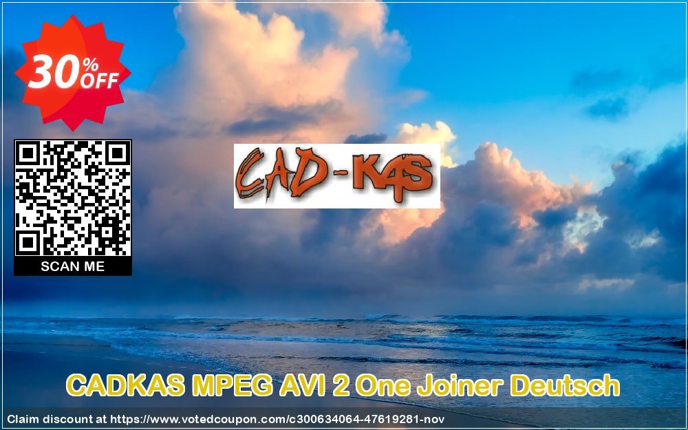 CADKAS MPEG AVI 2 One Joiner Deutsch Coupon, discount MPEG AVI 2 One Joiner Deutsch Exclusive promo code 2024. Promotion: Exclusive promo code of MPEG AVI 2 One Joiner Deutsch 2024