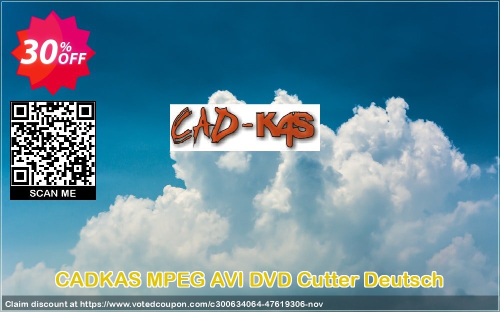 CADKAS MPEG AVI DVD Cutter Deutsch Coupon, discount MPEG AVI DVD Cutter Deutsch Wonderful deals code 2024. Promotion: Wonderful deals code of MPEG AVI DVD Cutter Deutsch 2024