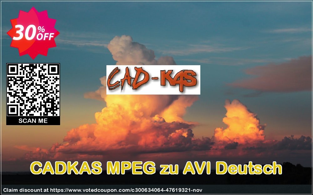 CADKAS MPEG zu AVI Deutsch Coupon Code Nov 2024, 30% OFF - VotedCoupon