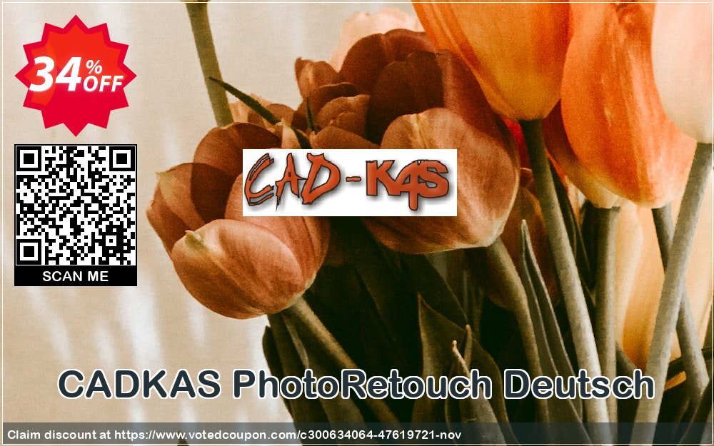 CADKAS PhotoRetouch Deutsch Coupon, discount PhotoRetouch Deutsch Amazing discount code 2024. Promotion: Amazing discount code of PhotoRetouch Deutsch 2024