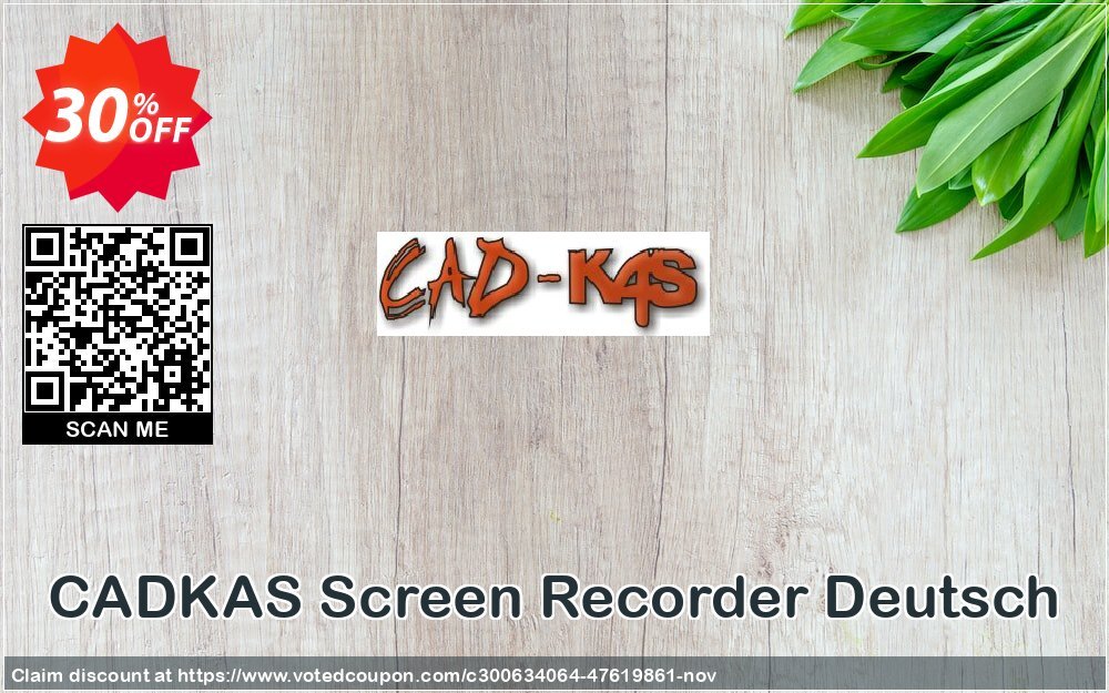 CADKAS Screen Recorder Deutsch Coupon, discount Screen Recorder Deutsch Staggering discount code 2024. Promotion: Staggering discount code of Screen Recorder Deutsch 2024