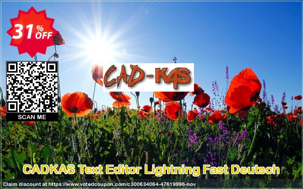 CADKAS Text Editor Lightning Fast Deutsch Coupon Code Nov 2024, 31% OFF - VotedCoupon