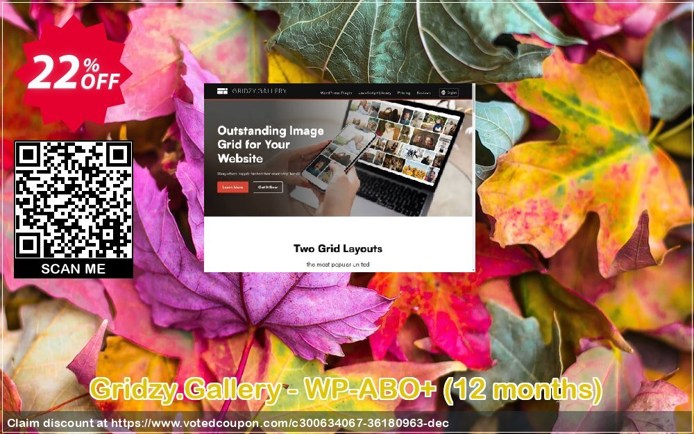 Gridzy.Gallery - WP-ABO+, 12 months  Coupon, discount JUNE 2023 20% OFF. Promotion: Hottest discount code of Gridzy.Gallery - WP-ABO+ (12 months) 2024