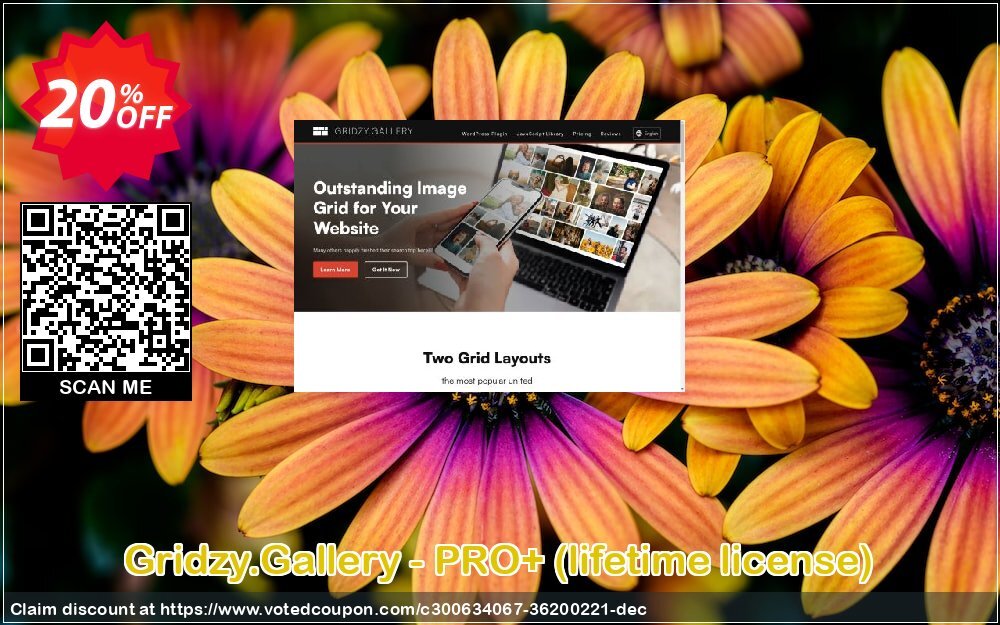 Gridzy.Gallery - PRO+, lifetime Plan  Coupon, discount JUNE 2023 20% OFF. Promotion: Staggering promo code of Gridzy.Gallery - PRO+ (lifetime license) 2024