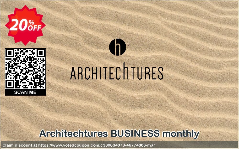 Architechtures BUSINESS monthly Coupon, discount BUSINESS monthly Best promo code 2025. Promotion: Best promo code of BUSINESS monthly 2025