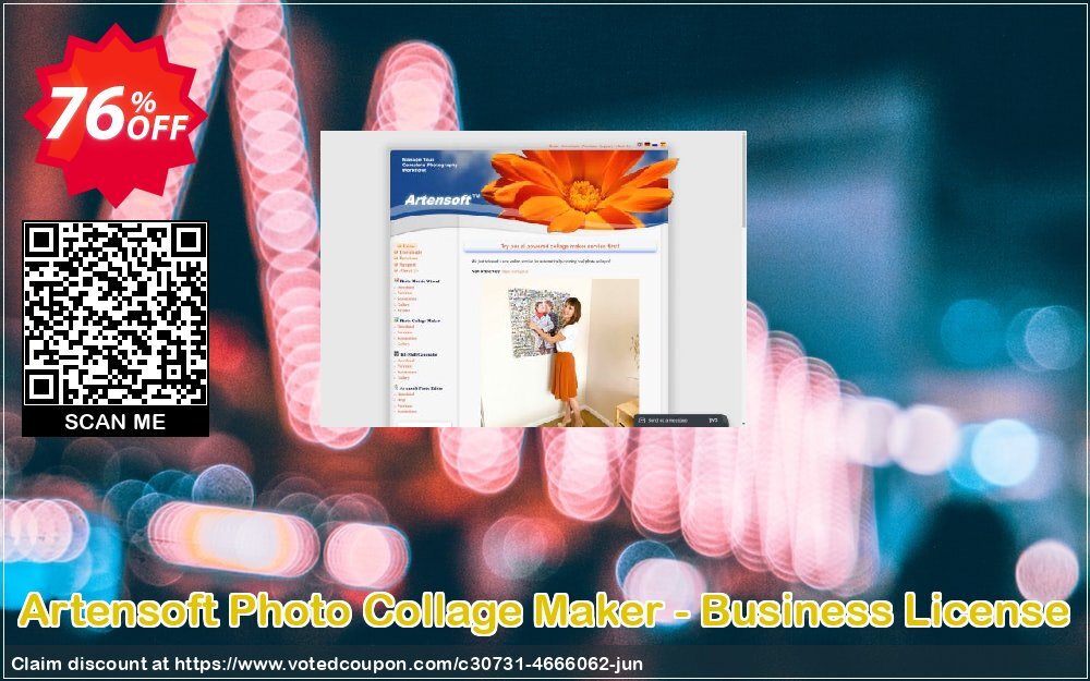 Artensoft Photo Collage Maker - Business Plan Coupon, discount discount 75%. Promotion: dreaded promo code of Artensoft Photo Collage Maker (Business License) 2024