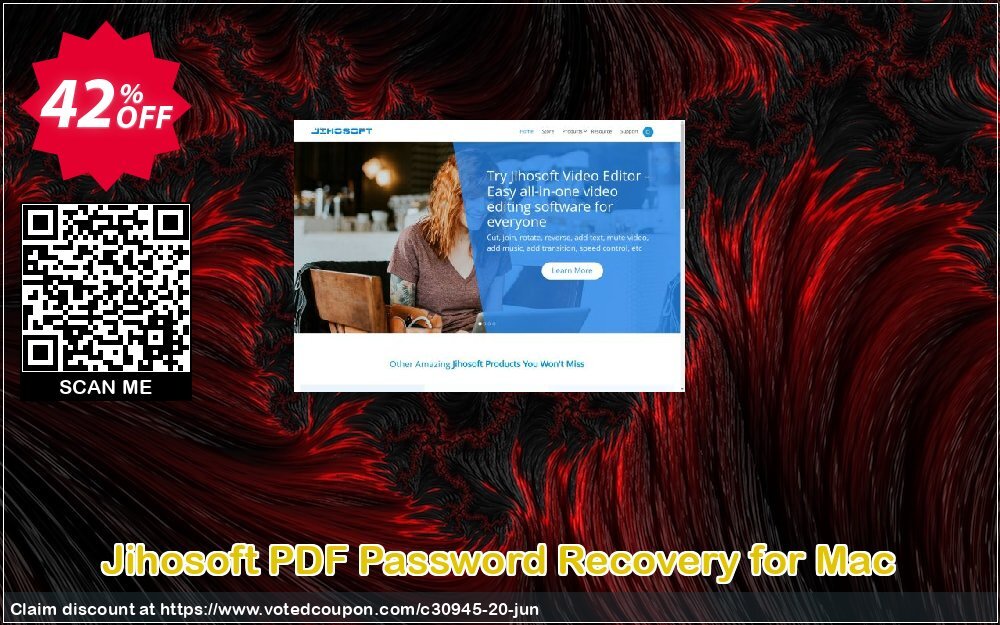 Jihosoft PDF Password Recovery for MAC Coupon, discount Jihosoft (30945). Promotion: 
