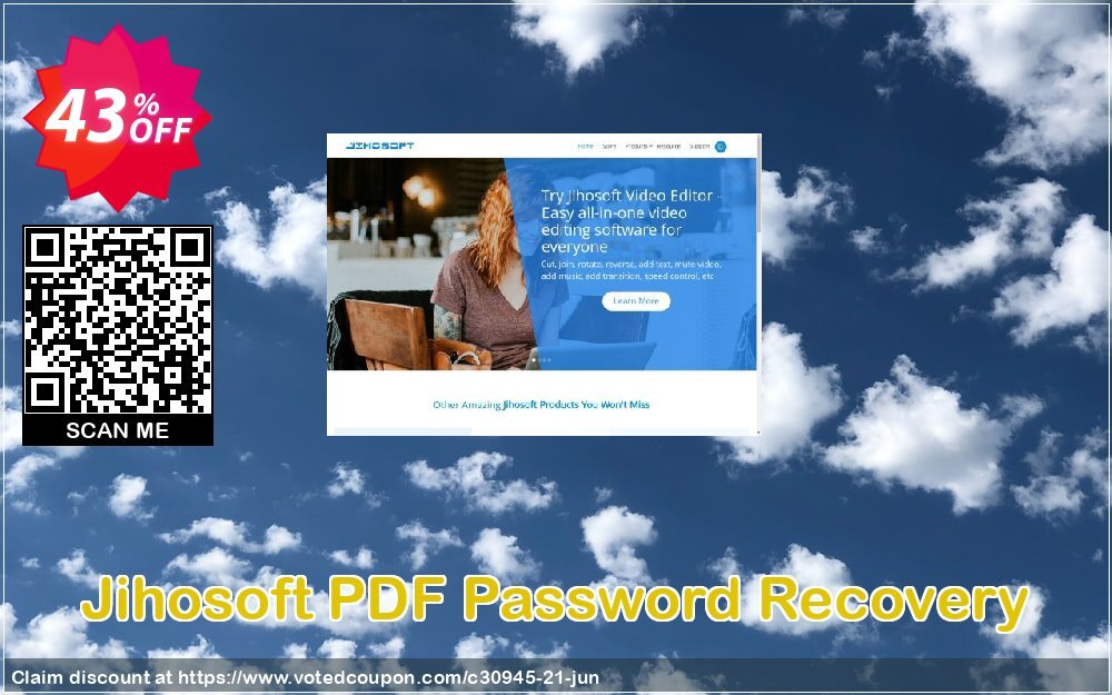 Jihosoft PDF Password Recovery Coupon, discount Jihosoft (30945). Promotion: 