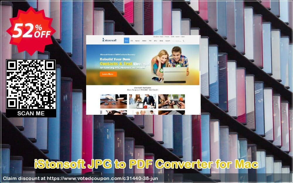 iStonsoft JPG to PDF Converter for MAC Coupon, discount 60% off. Promotion: 