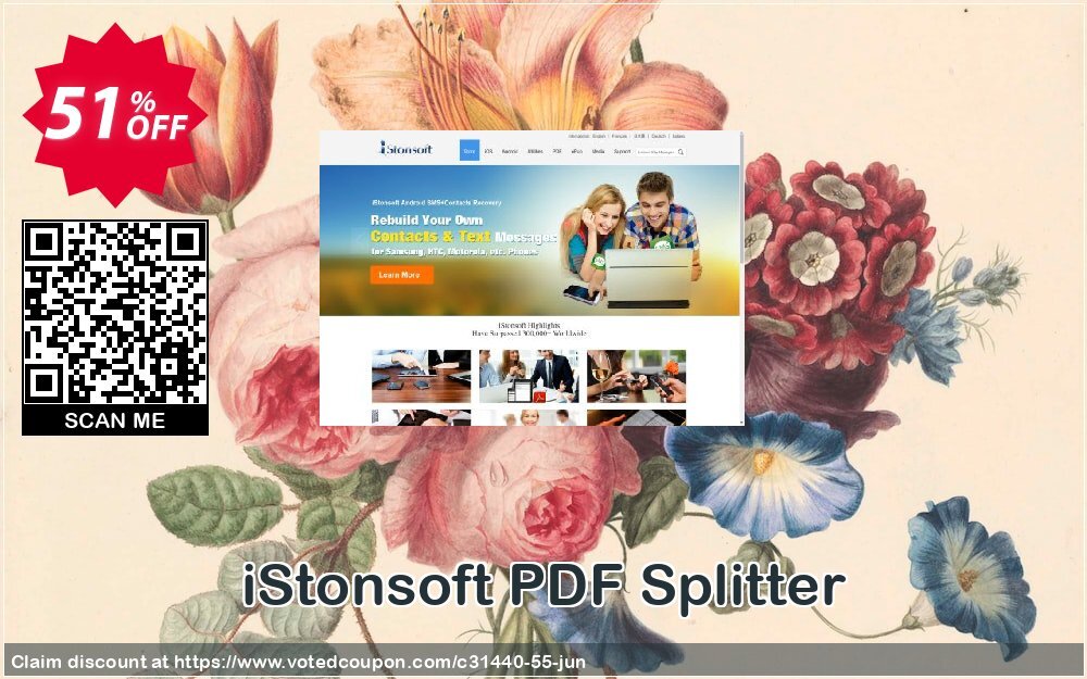 iStonsoft PDF Splitter Coupon, discount 60% off. Promotion: 