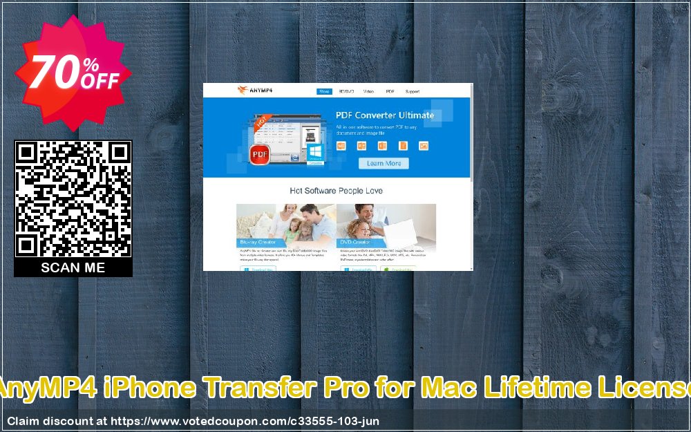 AnyMP4 iPhone Transfer Pro for MAC Lifetime Plan Coupon Code Jun 2024, 70% OFF - VotedCoupon