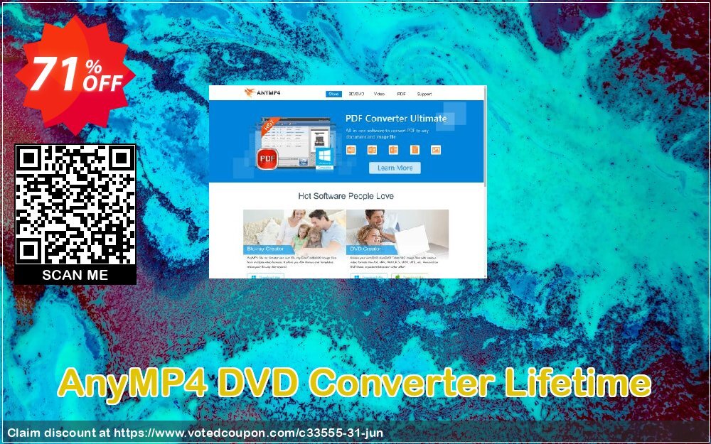 AnyMP4 DVD Converter Lifetime Coupon Code Jun 2024, 71% OFF - VotedCoupon