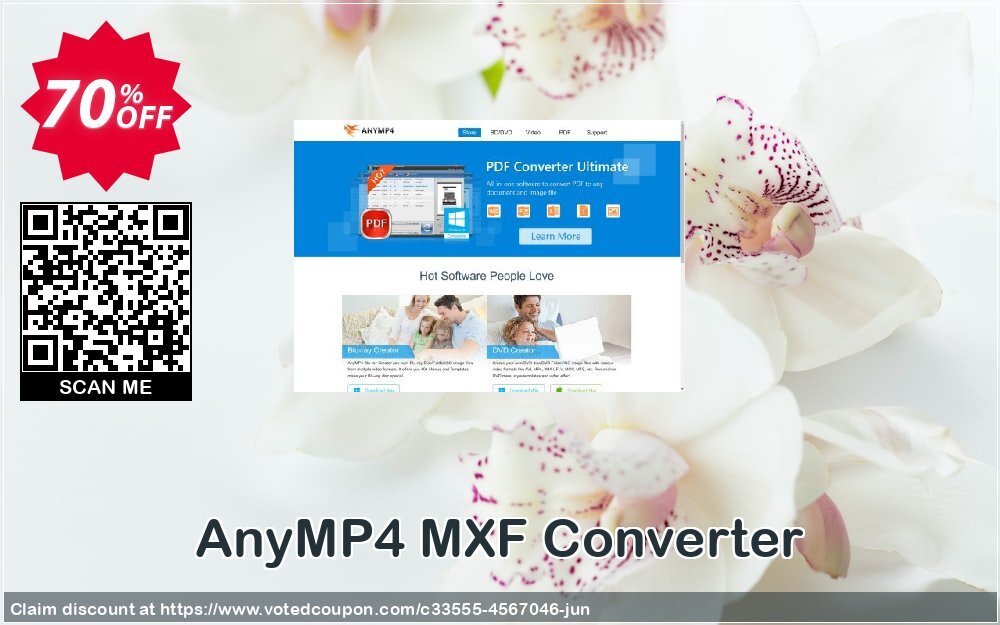AnyMP4 MXF Converter Coupon, discount AnyMP4 coupon (33555). Promotion: 