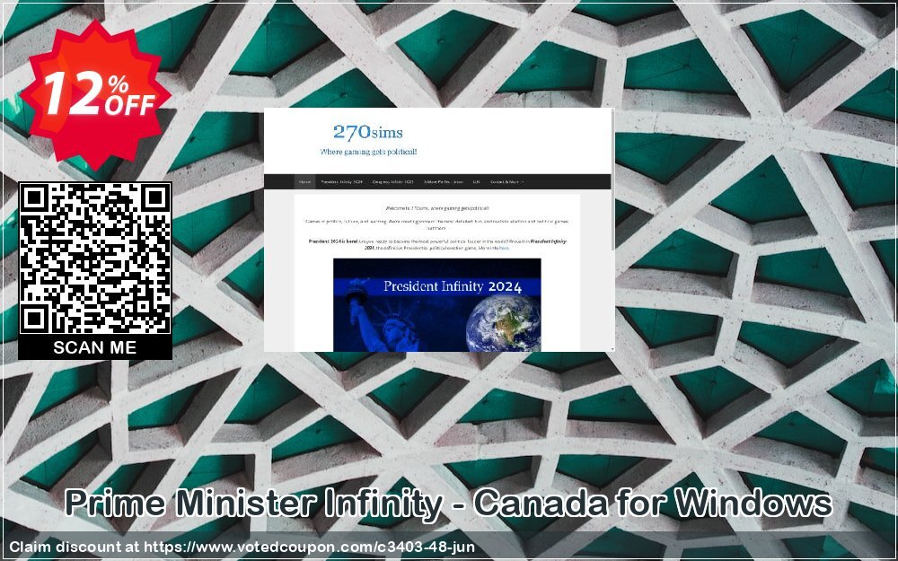 Prime Minister Infinity - Canada for WINDOWS Coupon, discount 270soft coupon (3403). Promotion: 270soft coupon codes