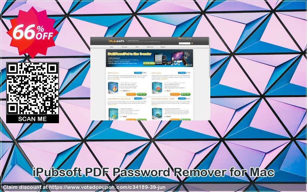 iPubsoft PDF Password Remover for MAC Coupon, discount 65% disocunt. Promotion: 