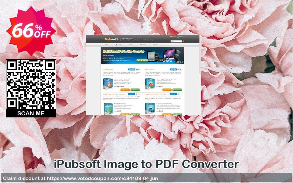 iPubsoft Image to PDF Converter Coupon, discount 65% disocunt. Promotion: 