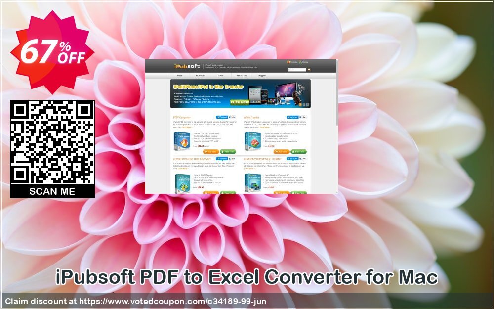 iPubsoft PDF to Excel Converter for MAC Coupon Code Jun 2024, 67% OFF - VotedCoupon