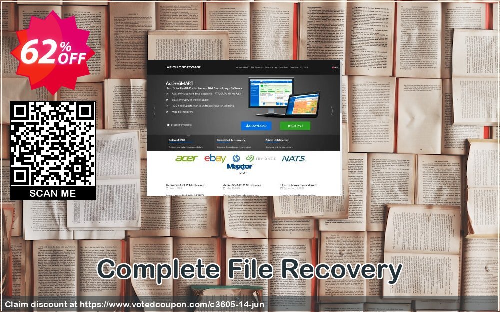 Complete File Recovery Coupon, discount cheap bits -60%. Promotion: 