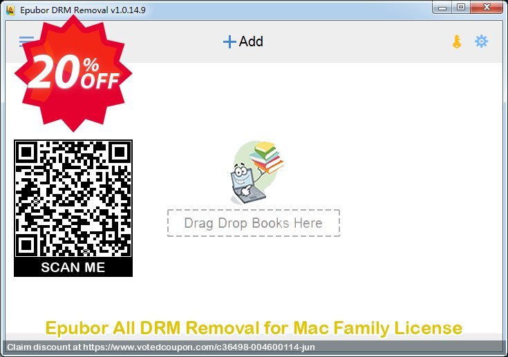 Epubor All DRM Removal for MAC Family Plan Coupon, discount Any DRM Removal for Mac stunning discount code 2024. Promotion: 