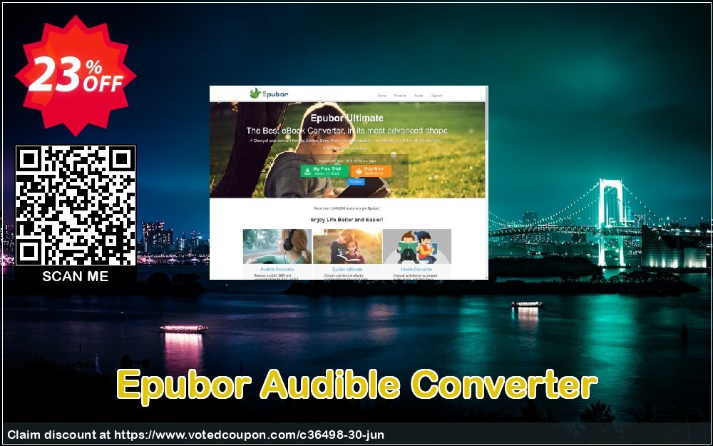 Epubor Audible Converter Coupon, discount Epubor Audible Converter for Win best deals code 2024. Promotion: Epubor Ebook Software discount code