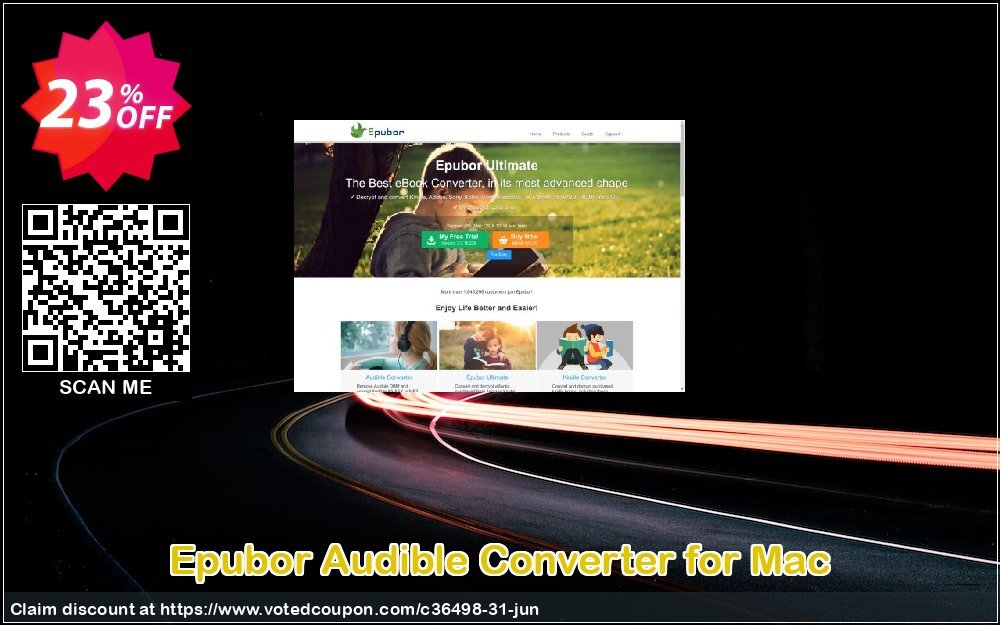 Epubor Audible Converter for MAC Coupon, discount Epubor Audible Converter for Mac best discounts code 2024. Promotion: Epubor Ebook Software discount code