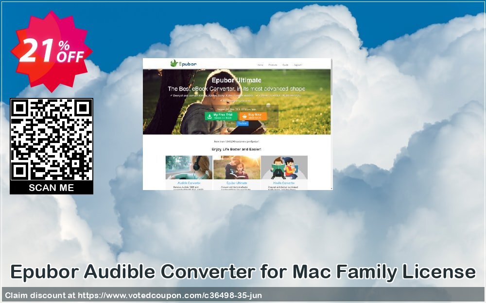 Epubor Audible Converter for MAC Family Plan