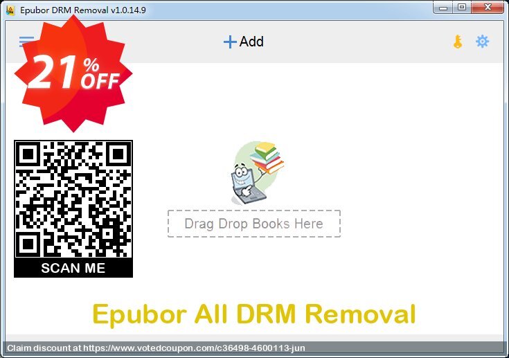 Epubor All DRM Removal Coupon, discount Any DRM Removal for Win amazing offer code 2024. Promotion: wonderful deals code of Any DRM Removal for Win 2024