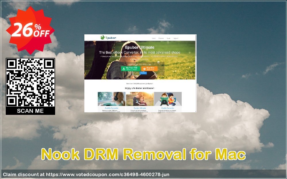 Nook DRM Removal for MAC Coupon, discount Nook DRM Removal for Mac stirring promotions code 2024. Promotion: imposing discounts code of Nook DRM Removal for Mac 2024