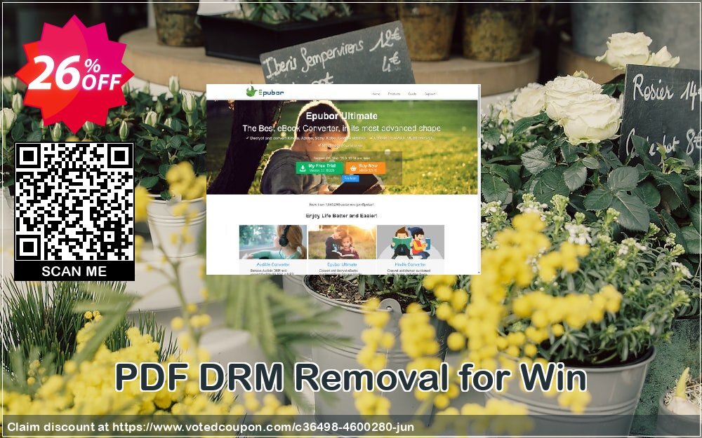 PDF DRM Removal for Win Coupon, discount PDF DRM Removal for Win formidable deals code 2024. Promotion: impressive sales code of PDF DRM Removal for Win 2024
